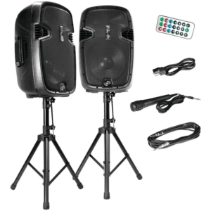 Pyle® 1,800-Watt Bluetooth® Active/Passive Dual Speaker System Kit